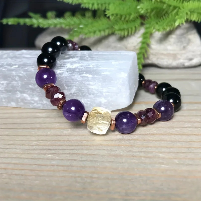 Armband - Citrin Amethyst